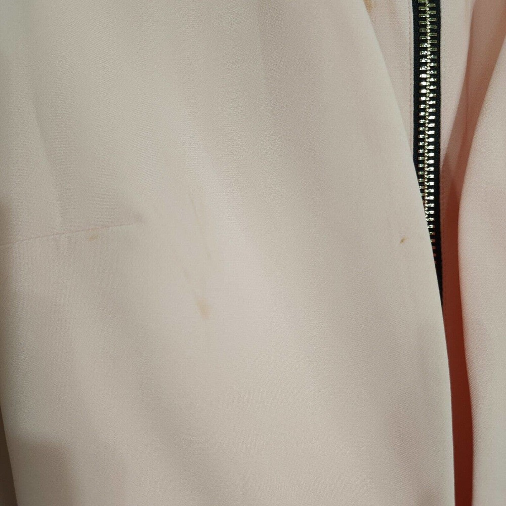 House of CB Womens Dress Dominique Baby Pink Full Zip Deep V Neck Bodycon Sz XS - Picture 6 of 12